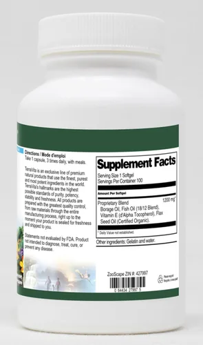 Vista 2 de Omega 3-6-9 EFA Blend - 1200 mg (100 cápsulas blandas, ZIN: 427997) - Paquete de 2