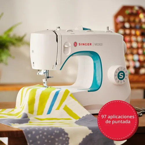 Vista 6 de SINGER M3300 - Máquina de coser ligera y portátil con 97 aplicaciones de puntada, luz LED y ojal de 1 paso Usada para reparación y costura