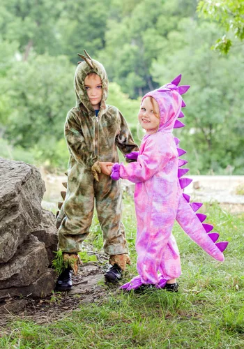 Vista 5 de Disfraz de dinosaurio para niños Multicolor