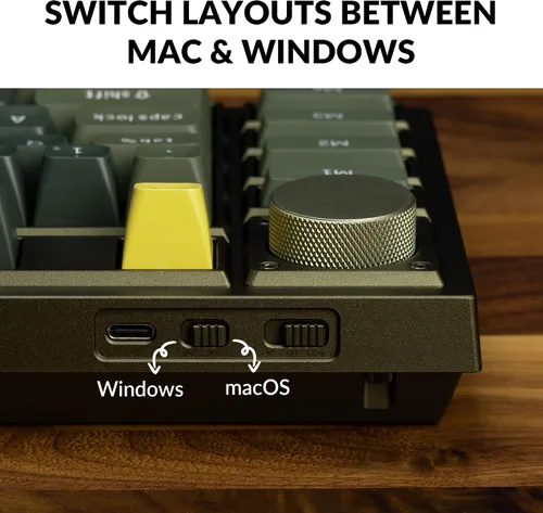 Vista 8 de Keychron Q3 Pro SE Teclado mecánico inalámbrico personalizado, diseño QMKVIA programable TKL BluetoothRGB con cable con interruptor marrón Keychron