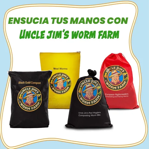 Vista 7 de Uncle Jim's Worm Farm Gusanos europeos de compostaje y pesca Nightcrawlers 1 Lb Pack
