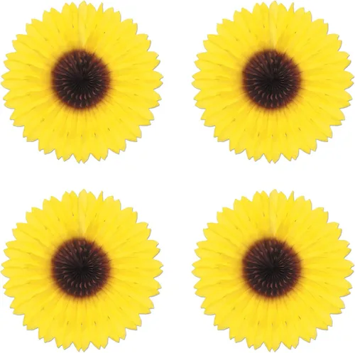 Vista 2 de Ventilador girasol Beistle 50276, 18 pulgadas