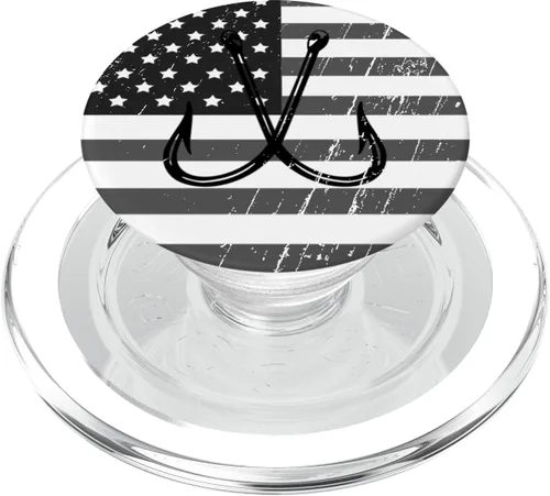 Vista 8 de Gancho de pesca Popsocket bandera estadounidense – PopSockets Grip y soporte para teléfonos y tabletas