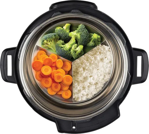 Vista 7 de Instant Pot Sartén antiadherente redonda oficial con tapa y divisor extraíble, multiusos, resistente, apta para lavavajillas, apta para horno, 7