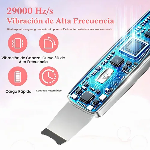 Vista 2 de Herramientas para quitar puntos negros, espátula facial 4 en 1 para Plateado