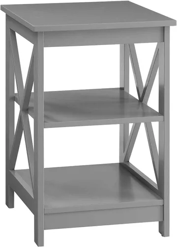 Vista 7 de Convenience Concepts Oxford Mesa Final de 15.75" - Mesa moderna de sala de estar con estantes de almacenamiento, mesa auxiliar de noche transicional