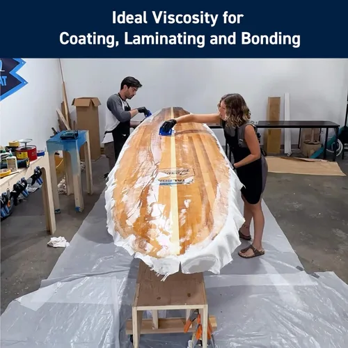 Vista 3 de TotalBoat Kit de Resina Epoxi Marina 5:1 para Unión, Fileteado, Recubrimiento y Laminado - Uso para Fibra de Vidrio, Madera, Fibra de Carbono