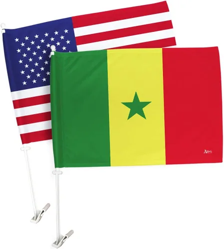 Vista 25 de Paquete de bandera de coche de la Copa del Mundo 2022 de Gales, bandera americana para carros, decoración de automóviles, pancarta pequeña
