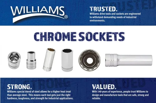 Vista 10 de Williams H-1232 3/4 Toma poco profunda, 12 puntos, 1 pulgada