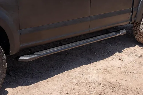 Vista 7 de Raptor Series Estribos de 5 pulgadas de aluminio negro compatible con Crew Cab 15-26 F-150 17-26 F-260/F-350 Super Duty