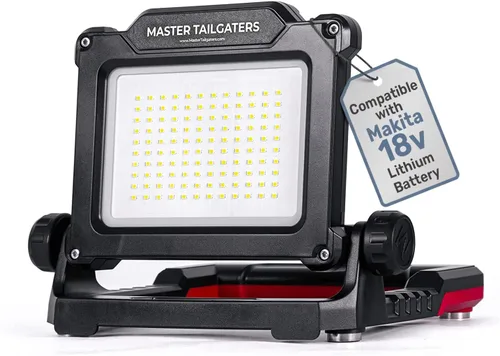 Vista 13 de Master Tailgaters FLUD 4000 Luz de Trabajo LED de Inundación Compatible con Baterías Black & Decker, Porter Cable, Stanley 18v-20v