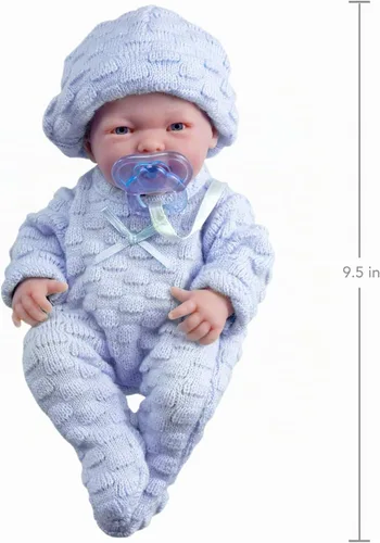 Vista 5 de Muñeco recién nacido La Newborn Real Boy - Azul