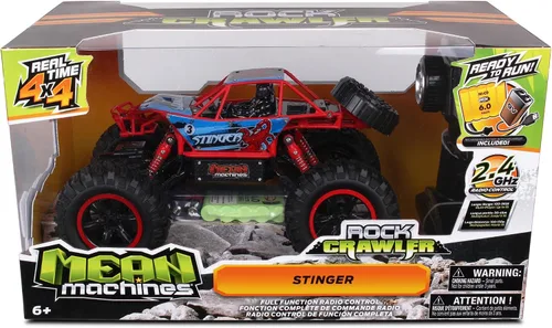 Vista 2 de NKOK Mean Machines 4x4 Off-Road Rock Crawler 2.4GHz Escala 1/14 RC (RTR) Stinger, Multi