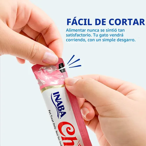 Vista 7 de INABA - Golosinas Churu para gatos, puré cremoso para gatos, sin cereales, que se puede lamer y exprimir / suplemento con vitamina E y taurina, 0.5