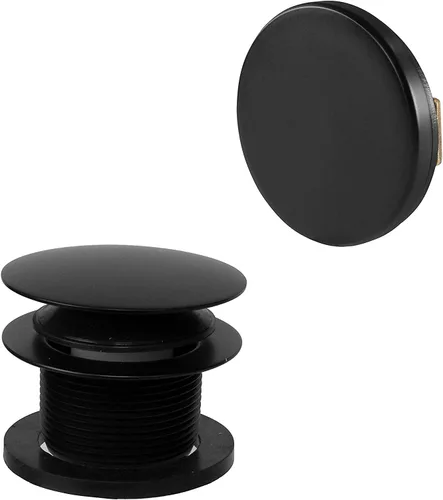 Vista 16 de Westbrass D398RK-12A Tapón de drenaje de bañera con punta de hongo de rosca gruesa NPSM de 1-1/2 pulgadas con placa frontal de desbordamiento Bronce
