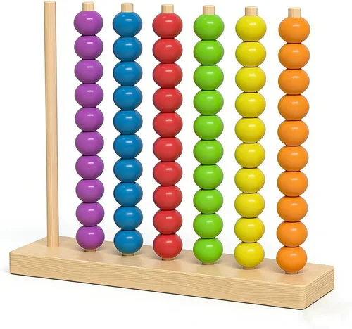 Vista 5 de Juego de rompecabezas apilable de anillos de arco iris de ritmo rápido 2026, juego de desafío de coincidencia de colores de madera para amantes