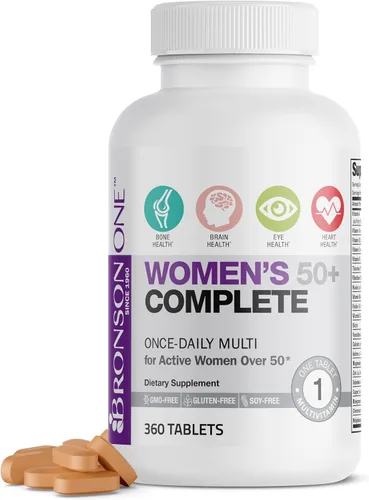 Vista 7 de Bronson ONE Daily Multivitamínico Multimineral Completo 50+ para mujer, 90 tabletas