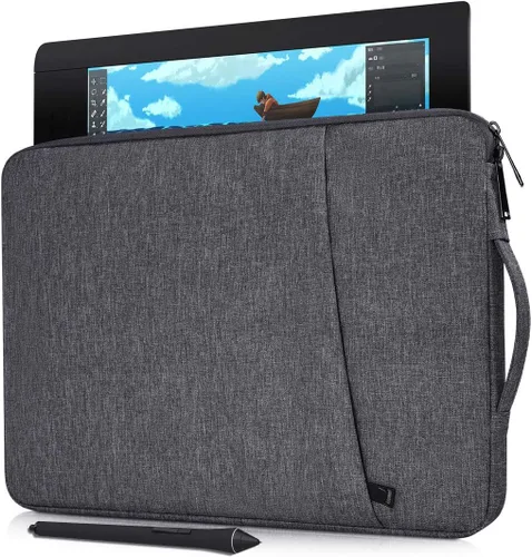 Vista 10 de Funda para tableta de dibujo gráfico para XP-Pen Artist 13.3 Pro/V2/ Artist 14/12, Bolso de transporte Huion Kamvas Pro 13 GT-133 (Negro)