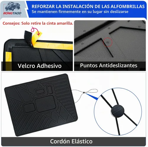 Vista 4 de Rongtaod Alfombrilla para maletero y respaldo para Jeep Grand Cherokee L