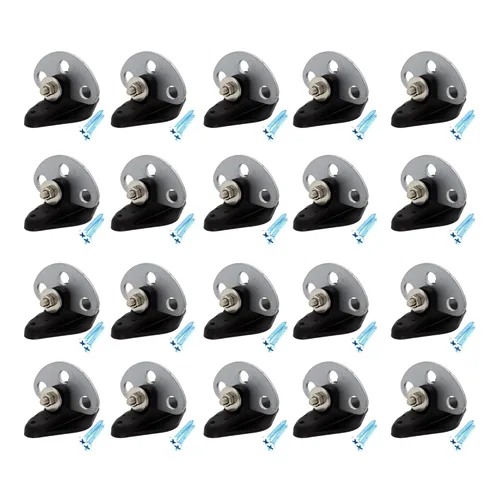 Vista 4 de 12 aisladores Pinlock con conector de puerta de 3 puntos, aisladores eléctricos de extremo de puerta de valla