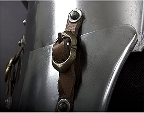 Vista 3 de ANTIQUECOLLECTION Fallos imperiales y borlas, ARP Medieval Leg Armor Metallic