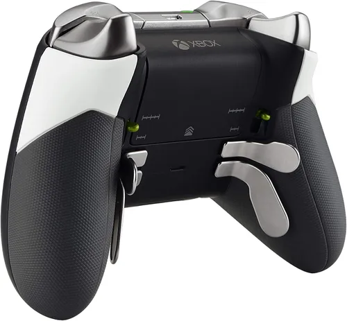 Vista 5 de eXtremeRate Piezas de agarre de goma para el controlador Xbox Elite, rieles laterales derechos e izquierdos, agarres de mango trasero, paneles