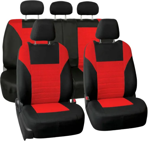 Vista 13 de FH Group Juego de fundas de asiento delantero de automóvil con malla de aire 3D premium, fundas de asiento delanteras, accesorios interiores