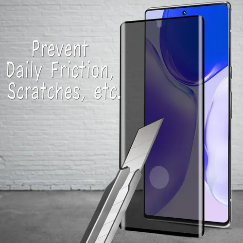 Vista 4 de Paquete de 2 protectores de pantalla de privacidad para Google Pixel 6 Pro Vidrio templado antiespía, cobertura de pantalla completa curvada 3D