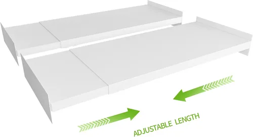 Vista 9 de Organizador de Estante de Armario Expandible, Organizador de Estantes Ajustables, Estante de Almacenamiento Divisor DIY Separador RV para Gabinete
