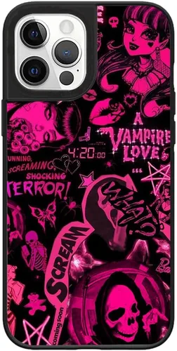 Vista 9 de Funda de teléfono gótico con calavera para iPhone 17, 16, 15, 14, 13, 12, 11 Pro/Pro Max/Plus/Air/mini 7 8 SE, diseño estético oscuro vintage, Skull