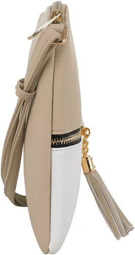 Vista 4 de SG SUGU - Bolso ligero y mediano con borla y bolsillo con cremallera