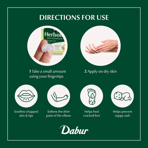 Vista 4 de Dabur herbolene Aloe vaselina con Aloe Vera y Vitamina E – 425 ml