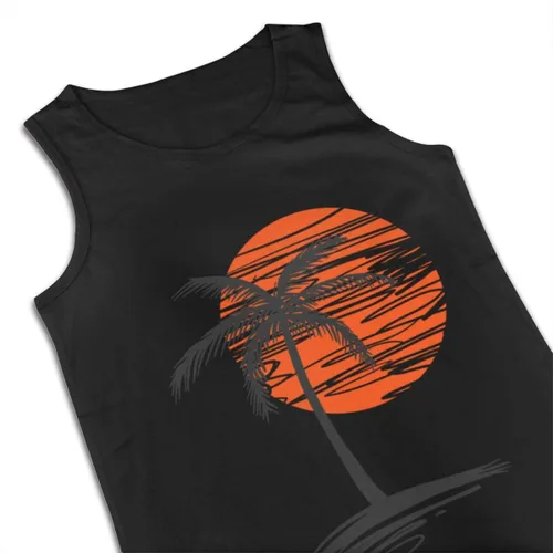Vista 2 de Camiseta sin mangas de fitness para hombre de Palm Tree