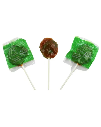 Vista 8 de Queen City Candy Cave - Paletas de caramelo de manzana verde, deliciosos sabores de otoño, a granel, chupones de manzana verde bañados en caramelo