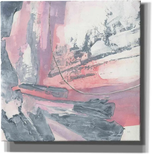 Vista 12 de Epic Graffiti 'Whitewashed Blush I' por Chris Paschke, lienzo de arte de pared Giclée, 12 x 12 pulgadas