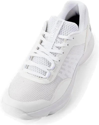 Vista 9 de WILSON Zapatos de pádel Hurakn Pro V2 para mujer, Blanco/Blanco/Plateado