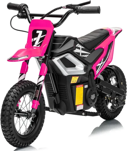 Vista 11 de Winado 24V Kids Electric Dirt Bike, Electric Motorcycle Mini Bike, Blue Azul
