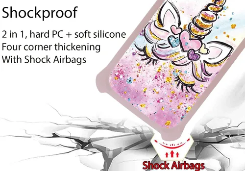 Vista 2 de jioeuinly JSF-JJS - Funda compatible con Celular Kalley Element 5+Plus con protector de pantalla de vidrio templado, policarbonato duro + silicona