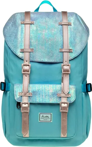 Vista 16 de Kaukko mochila para laptop de 15.6 pulgadas, mochila de viaje, 0-negro(2pc)), EP5-NEW 0-Negro (2 piezas)