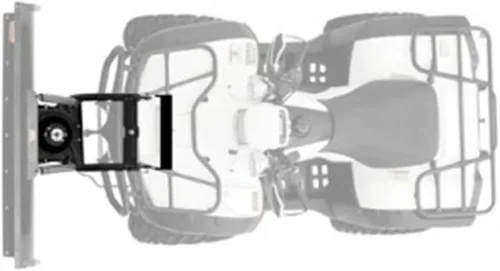 Vista 5 de WARN 37852 Powersports ATV Kit central de montaje para quitanieves, color negro