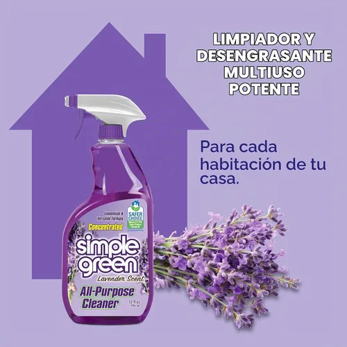 Vista 3 de Simple Green Limpiador Multiusos, 32 onzas líquidas (paquete de 3), lavanda, 96 onzas líquidas