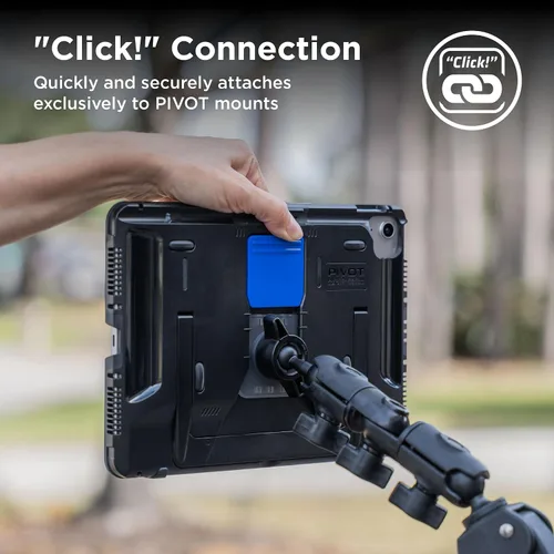 Vista 6 de PIVOT A22A - Funda resistente para iPad (A16), iPad (10ª generación), protección de grado militar con sistema de montaje universal y soporte, piloto