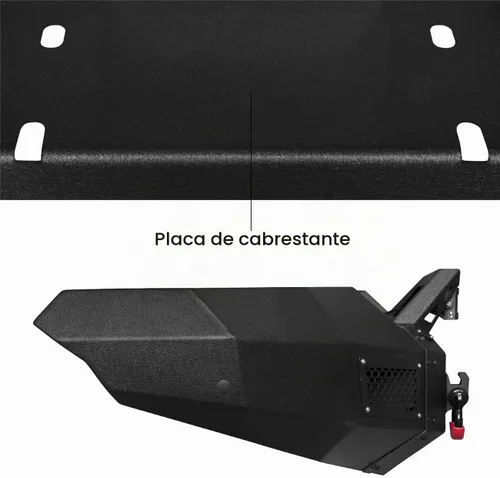 Vista 7 de Vijay Parachoques delantero y trasero se ajusta a Ford F150 2006-2008 con placa de cabrestante y luces