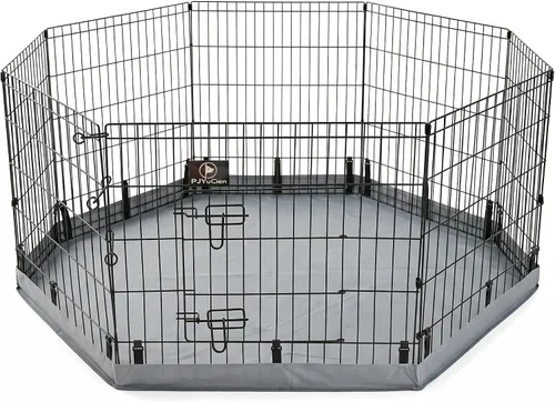 Vista 19 de PJYuCien Bolsa de Almacenamiento para Corralito de Perros, Adecuada para Corralito Plegable de Ejercicio para Mascotas de 61x61 cm, Valla