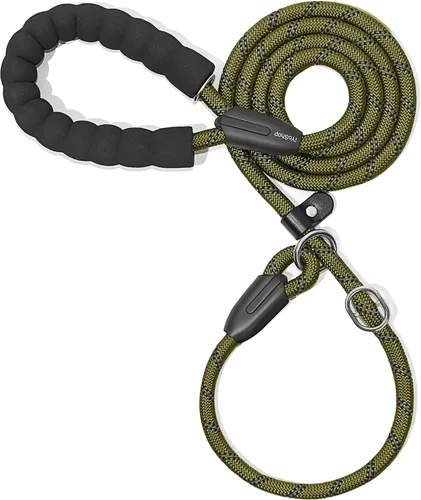 Vista 10 de iYoShop Correa Deslizante Duradera para Perro con Mango Acolchado e Hilos Altamente Reflectantes, Correa de Entrenamiento para Perros Sin Tirones