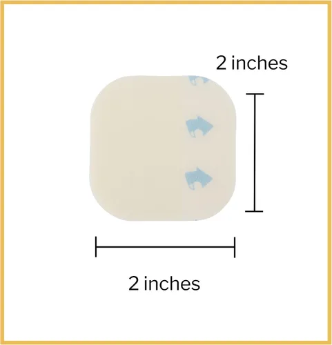 Vista 8 de McKesson Aderezo hidrocoloide, estéril, delgado, 2 in x 2 in, 20 unidades, 1 paquete Parche impermeable para úlceras de cama, quemaduras leves