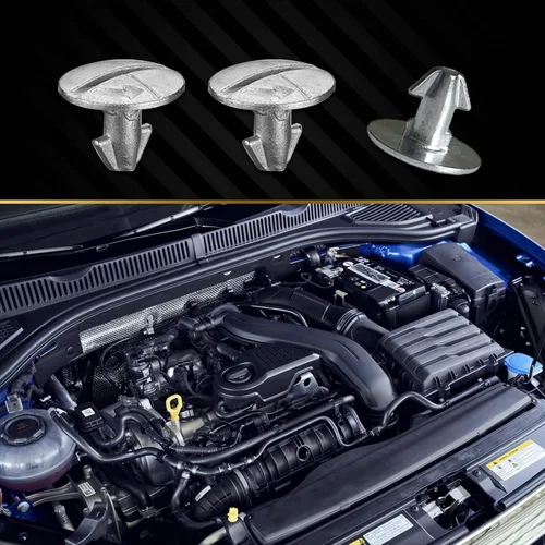 Vista 4 de Pack-8 Tornillo de tapa inferior del motor, tornillo de hardware de protección contra salpicaduras del motor, compatible con Honda Accord Civic CR-V