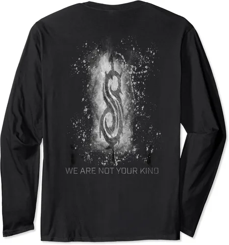 Vista 2 de Slipknot Camiseta de manga larga oficial de We Are Not Your Kind Splatter, Negro, S