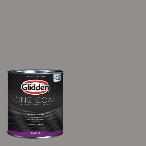 Vista 83 de Glidden Pintura Interior + Imprimación: Gris/Plata Antigua, Una Capa, Satinado, 1 Galón