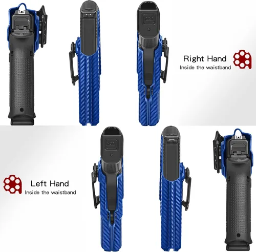 Vista 3 de Amberide IWB Kydex Holster for Glock 17/22 / 31/34 Gen 1-5, Concealed Carry, MOS and Non-MOS Options Available, Adjustable Cant, Posi-Click